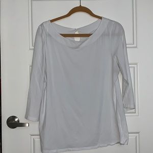 3/4 Sleeve White Top
